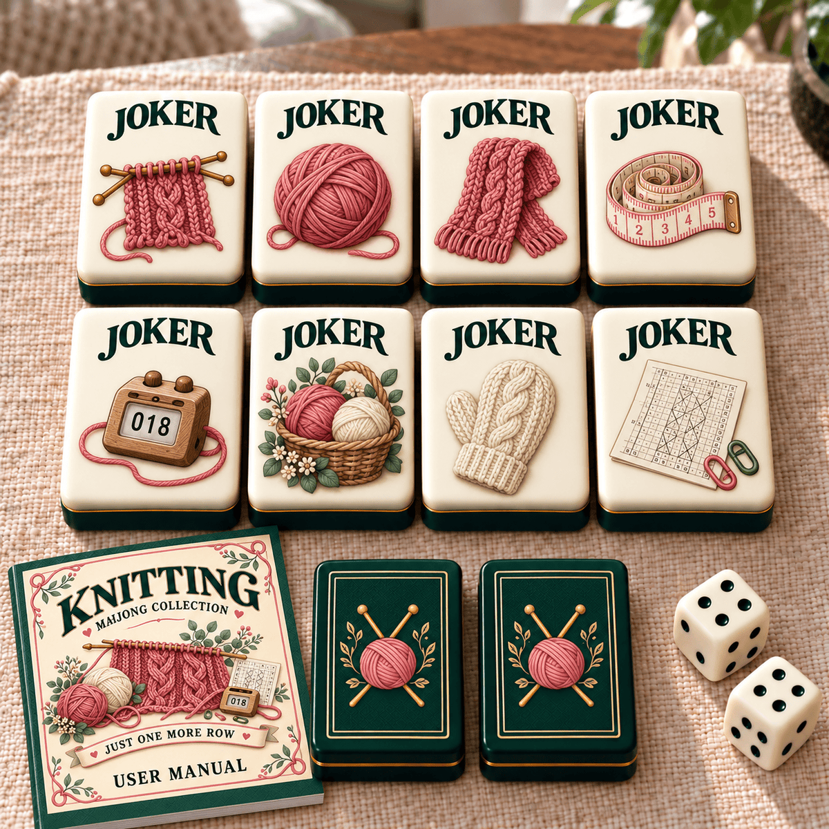 Premium KNT Mahjong Tiles Set TTMH