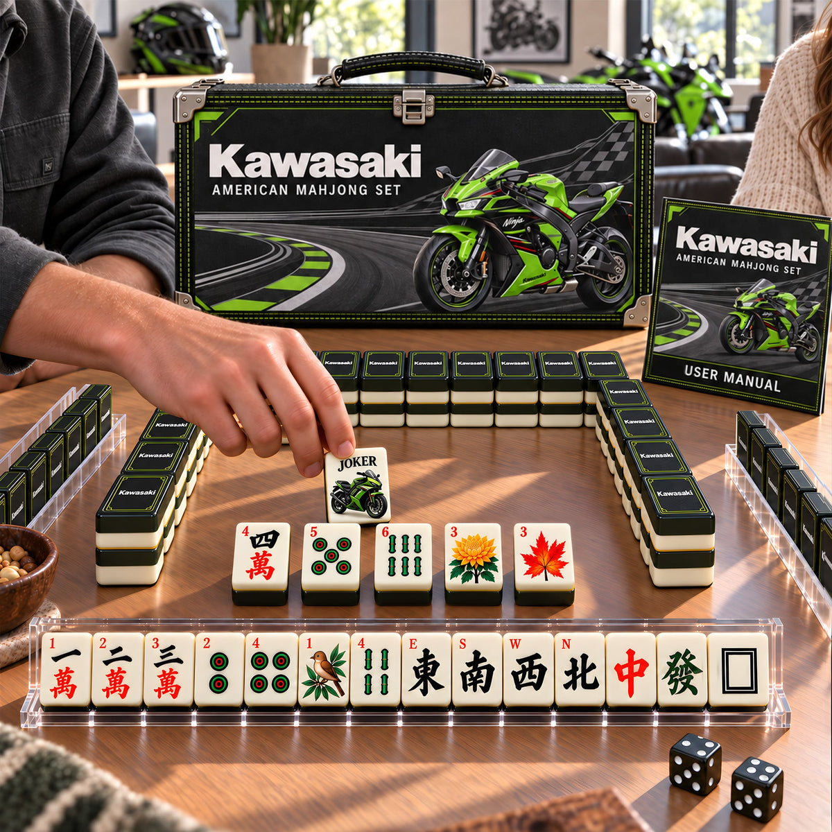 Premium KWSK Mahjong Tiles Set PVNA