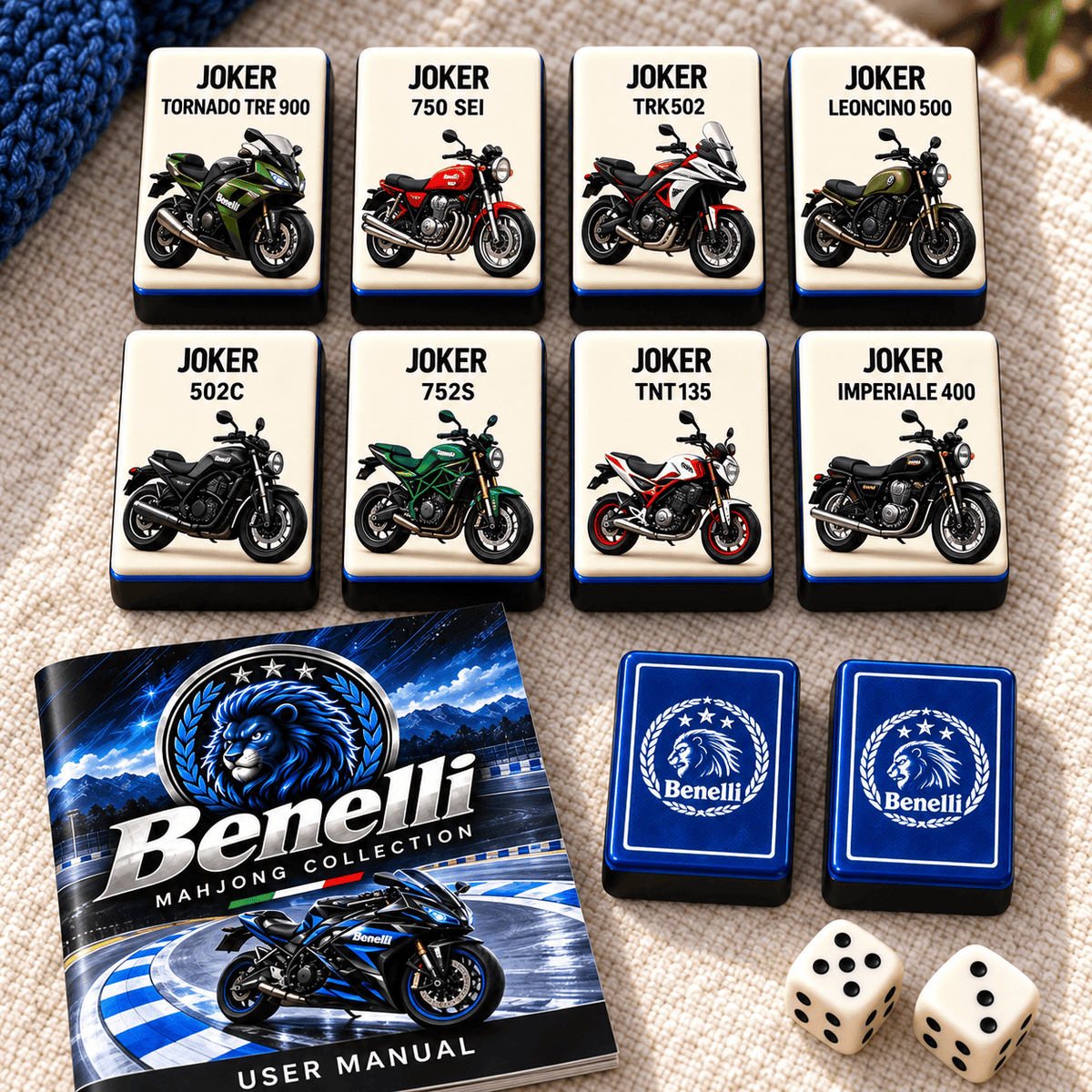 Premium BNL Mahjong Tiles Set TTMH