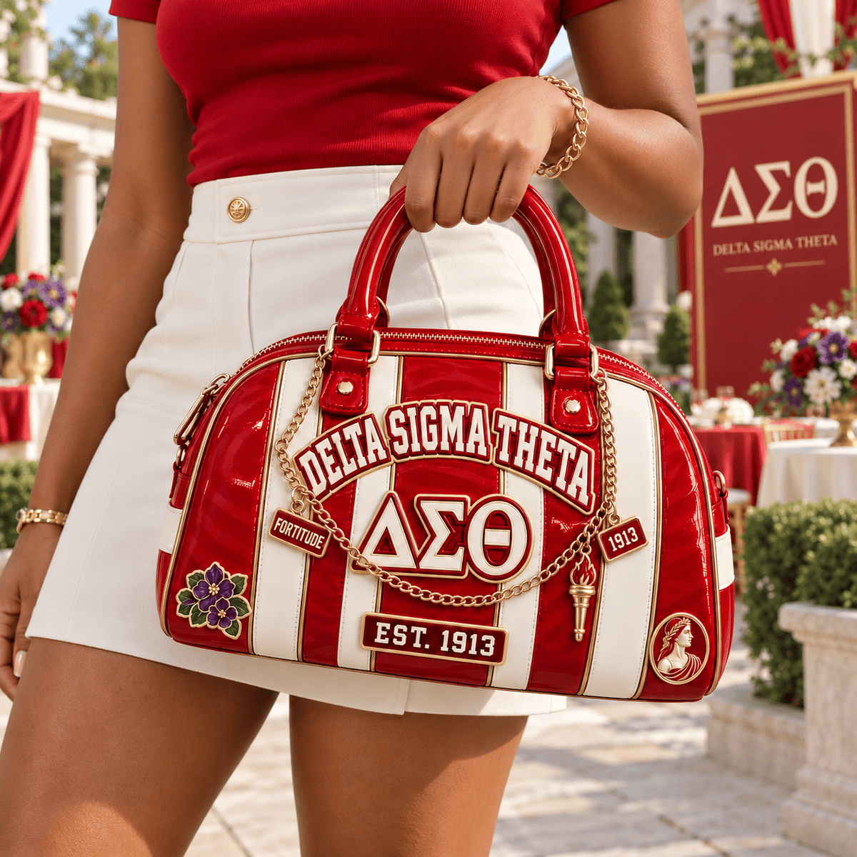 DST Patent Leather Handbag NTKO