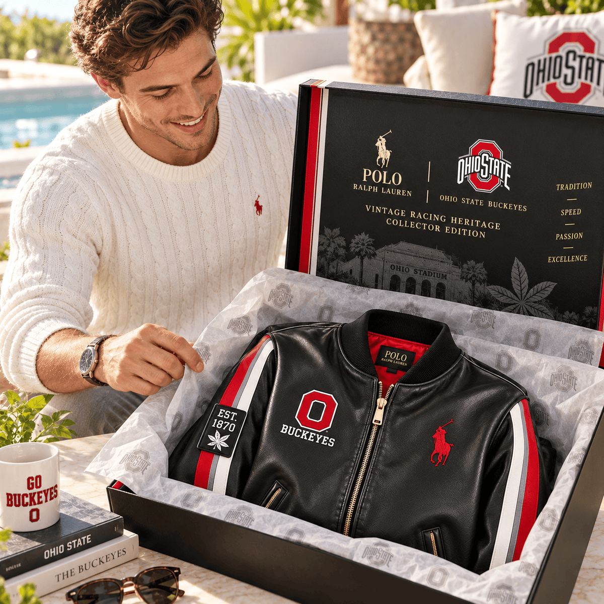 OSB PREMIUM LEATHER BOMBER JACKET NTNA