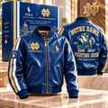 NDFI PREMIUM LEATHER BOMBER JACKET NTNA