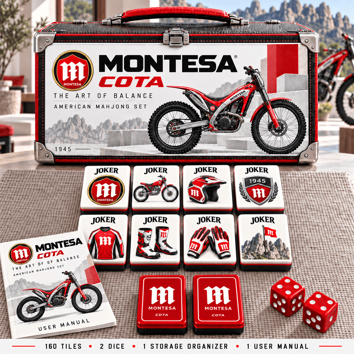 Premium MON Mahjong Tiles Set PVNA