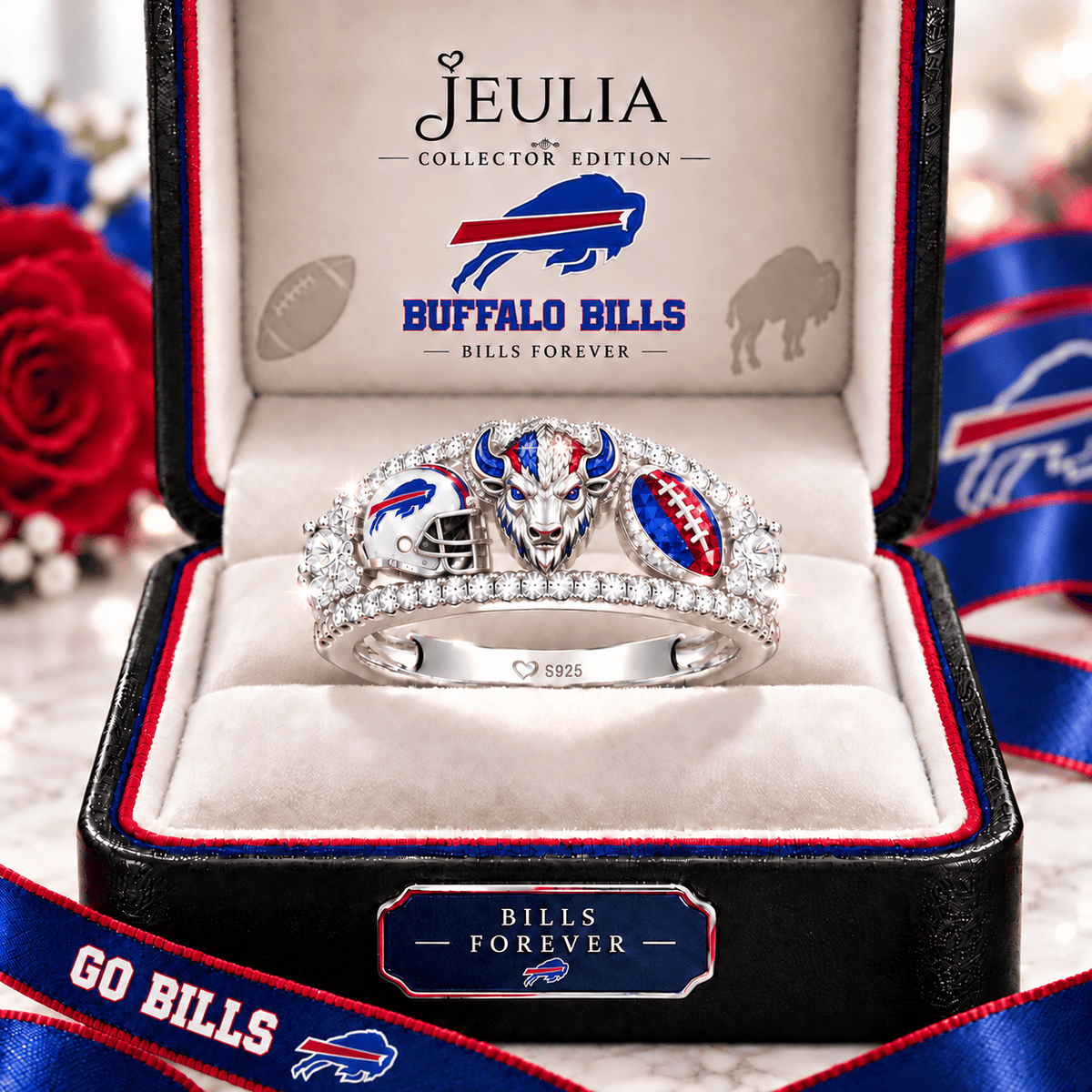 BFBL Premium Charm Pavé Statement Ring NTNA