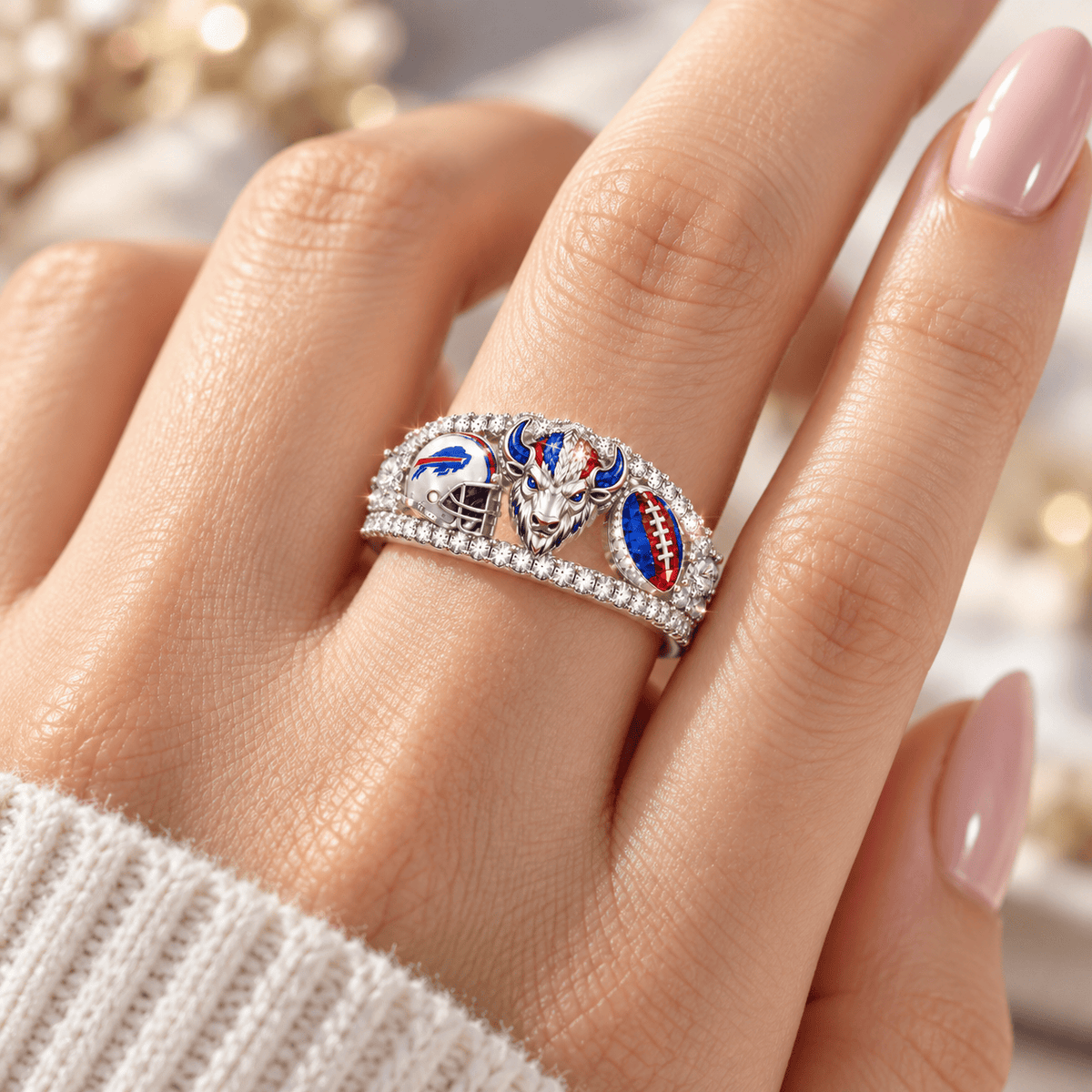 BFBL Premium Charm Pavé Statement Ring NTNA