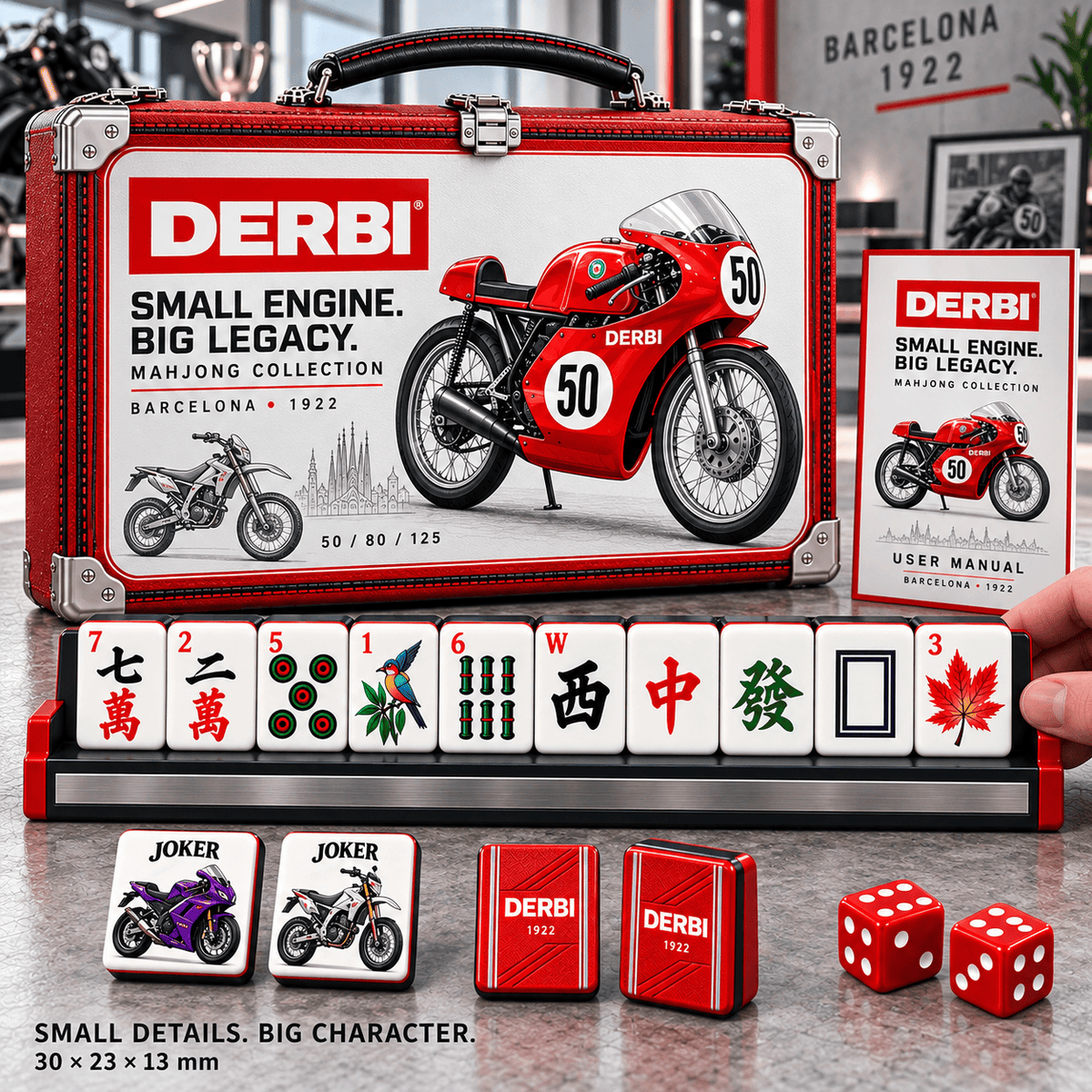 Premium DEB Mahjong Tiles Set PVNA