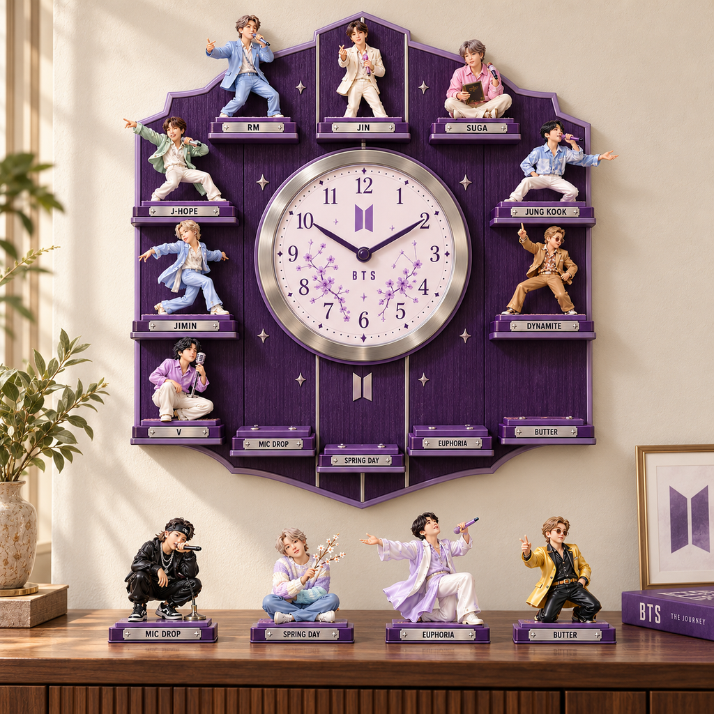 BTS Premium Mascot Sculpture Clock Collection PTKL