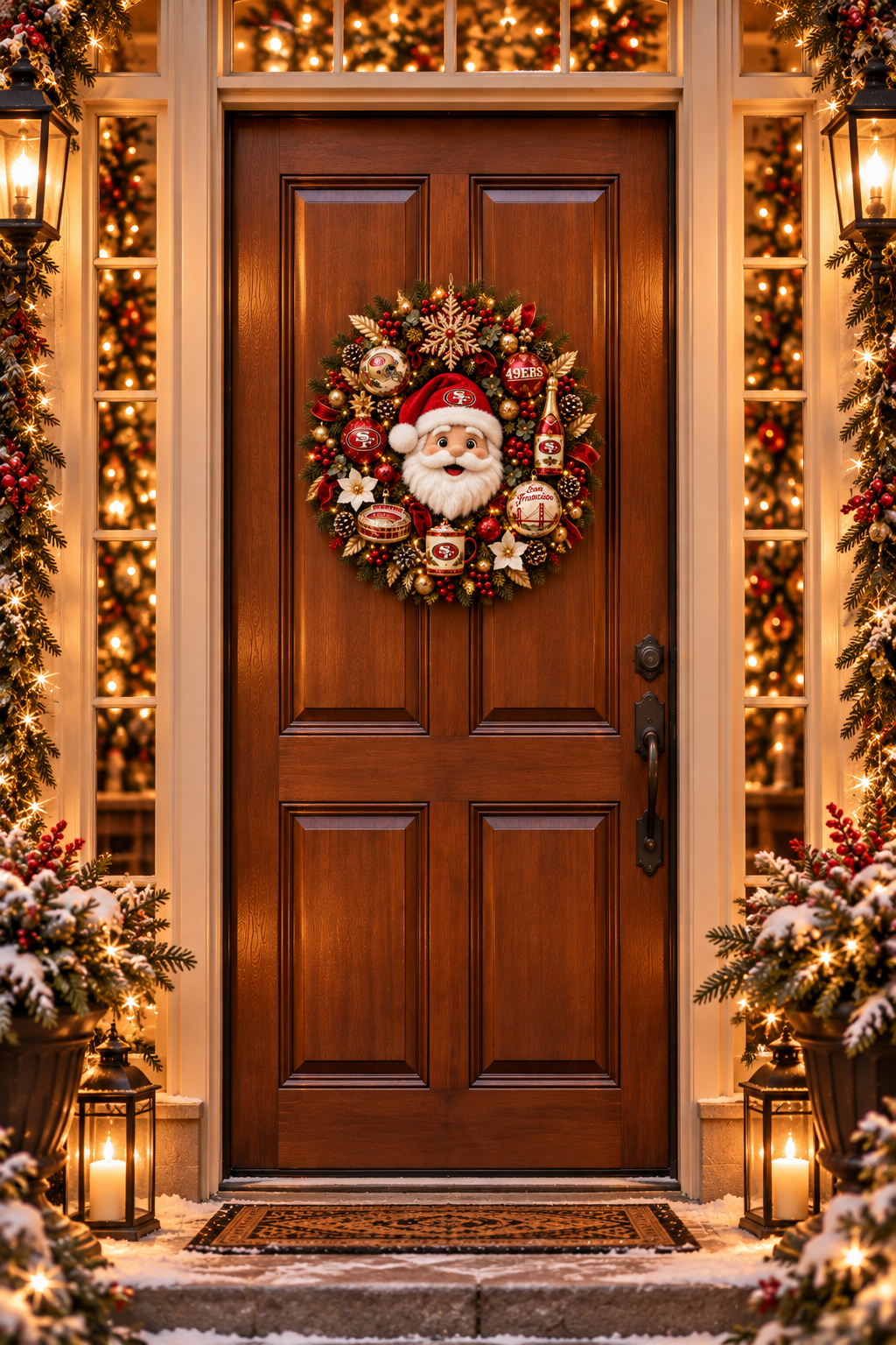 SF49 Premium Christmas Ornament Wreath NTTB