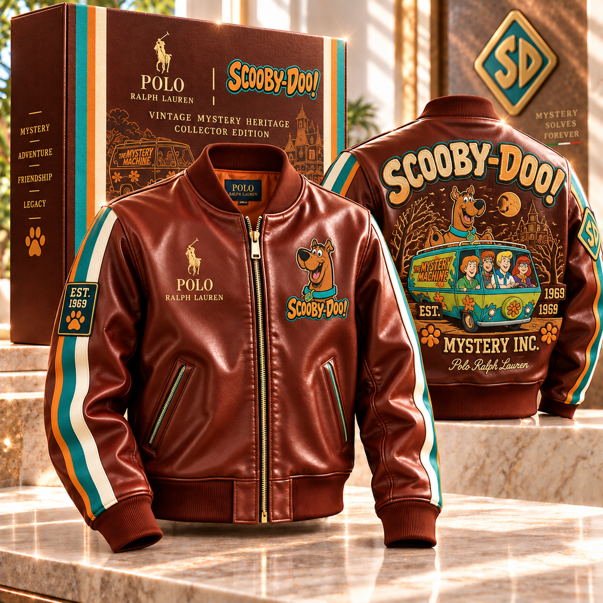 SCBD PREMIUM LEATHER BOMBER JACKET NTNA