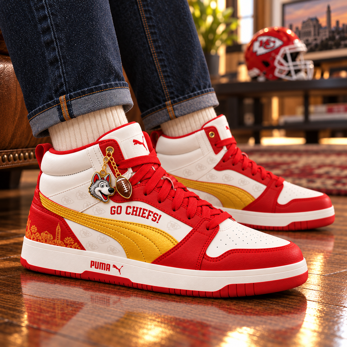 KCC Premium Mid-Top Sneakers with Charms PNPA