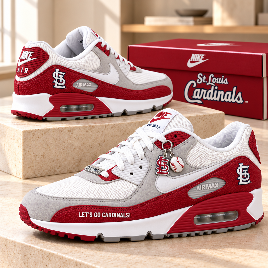St Louis Cardinals Premium Low-Top Sneakers