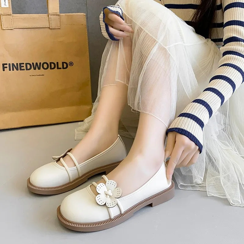New Women Heels Mary Janes Platform Lolita Shoes Vintage Low-heel Pumps Women's Japanese Style High Heel Shoes for Women