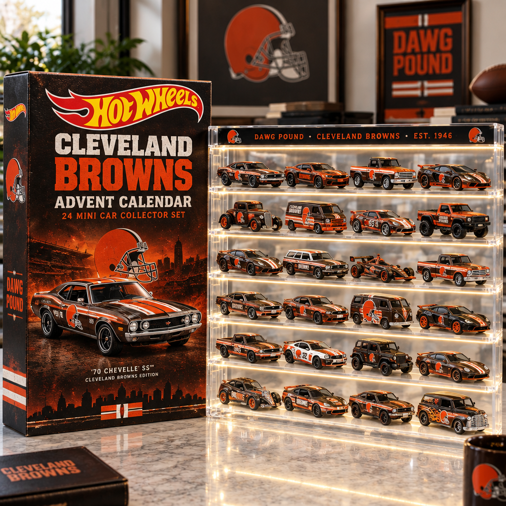 Cleveland Browns Premium Mini Car Advent Calendar