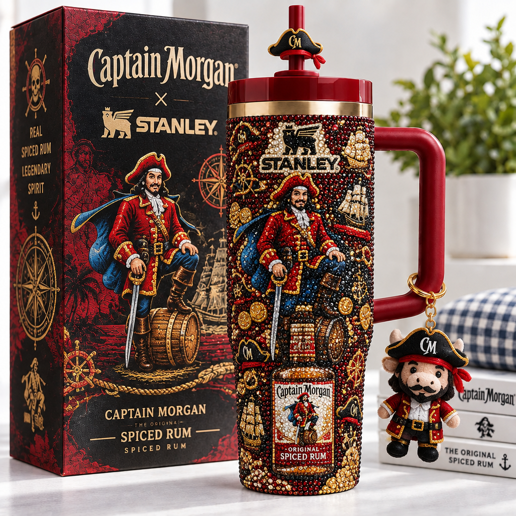 Captain Morgan 40oz Tumbler With Handle TTNL