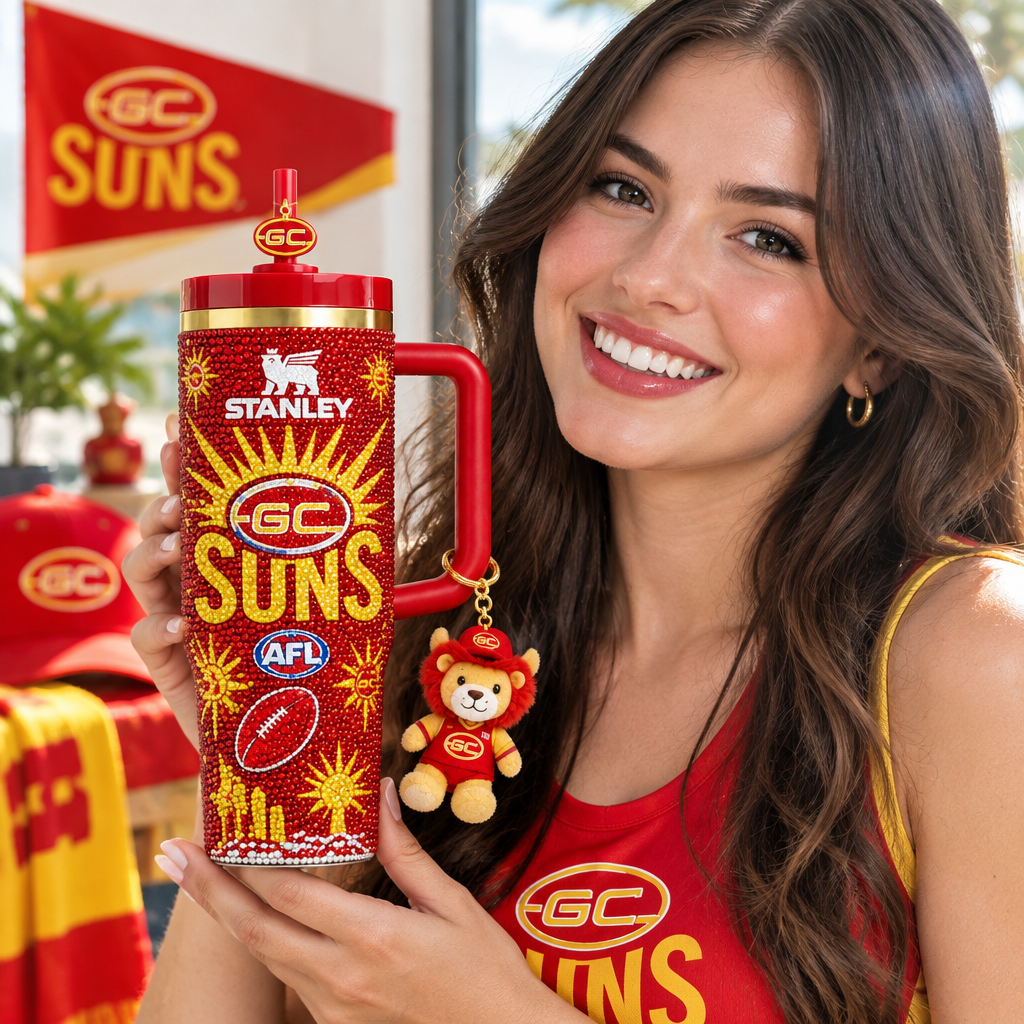Gold Coast Suns 40oz Tumbler With Handle TTNL